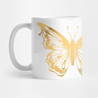 Gold Butterfly Mug